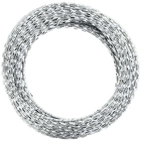 vidaXL Rolo de arame farpado Concertina em espiral aço galvanizado 60m