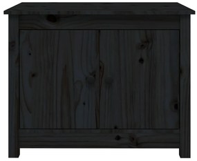 Mesa de centro 71x49x55 cm pinho maciço preto