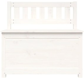 Banco 80x41x77 cm madeira de pinho maciça branco