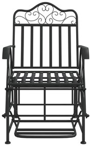 Banco de alpendre 61 cm aço preto