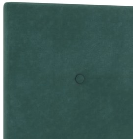 Cama vidaXL Verde Escuro 120x200 cm Veludo