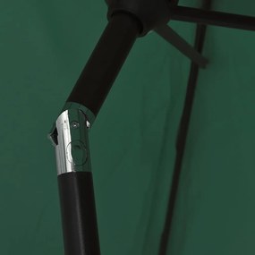 Guarda-sol 200 x 300 cm retangular verde