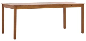 Mesa de jantar 180x90x73 cm madeira de pinho castanho mel