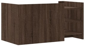 Mesa de centro 100x50x50 cm deriv. madeira carvalho castanho