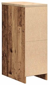Armário de arrumação de garagem madeira velha 30x51x85 cm