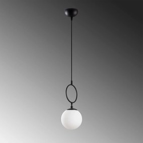 Candeeiro de Teto Ring – Preto – 15 cm x 127 cm