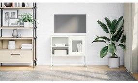 Móvel de TV 68x39x60,5 cm aço branco