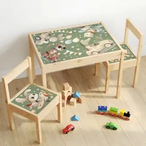 IKEA LÄTT - Conjunto de autocolantes de animais corredores