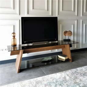 Móvel TV TV201 – Walnut Black – 158 cm
