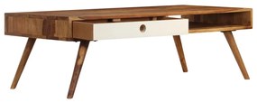 Mesa de centro 110x50x35 cm madeira de acácia maciça