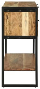 Mesa de Consola 90x35x80 cm Madeira Sólida Acácia