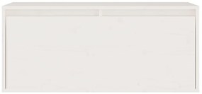 Móveis de TV 4 pcs madeira de pinho maciça branco