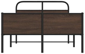 Estrutura cama s/ colchão derivados madeira carvalho castanho