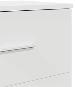 Mesa de cabeceira com 2 gavetas 40x36x50 cm branco
