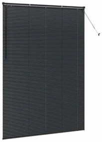 Persiana de Janela com cortinas Outros Manual Preto 160 x 220 cm Alumí