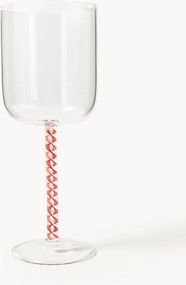 Copos de vinho tinto em vidro borossilicato artesanais Neve, conjunto de 4