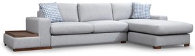 Sofá de Canto Loop – Cinza Claro – 332 cm x 194 cm