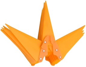 Luzes de Natal com espigões 3 pcs LED dobrável 35 cm amarelo