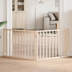 vidaXL Portão para cães dobrável 2 painéis 160 cm madeira de álamo