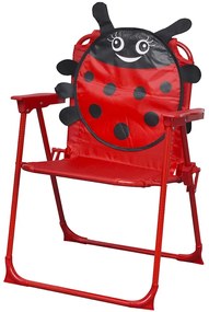 3 pcs conjunto bistrô de jardim infantil c/ guarda-sol vermelho
