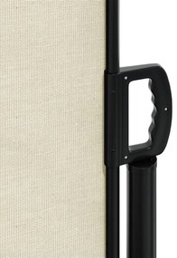 Toldo lateral retrátil 220x1000 cm creme