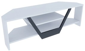 Móvel TV Sares – Branco/Preto – 120 cm x 35 cm x 36,8 cm