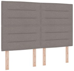 Cabeceira Design Linhas Taupe 160 cm Tecido