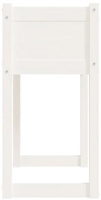 Vaso/floreira 78x40x81 cm pinho maciço branco