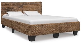 vidaXL Estrutura de cama 140x200 cm vime natural