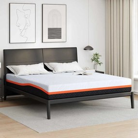 vidaXL Colchões Branco, Cinza 200 x 200 cm