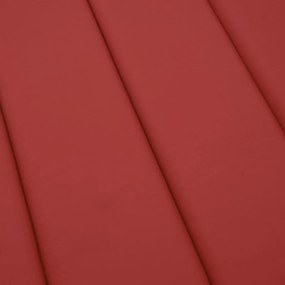 Almofadão p/ espreguiçadeira 200x70x3 cm tecido oxford vermelho