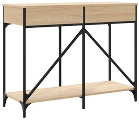 Mesa consola 100x39x78,5 cm derivados madeira carvalho sonoma
