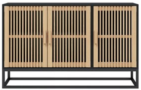 Aparador 105x30x65 cm derivados de madeira preto