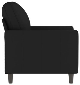 Poltrona 60 cm veludo preto