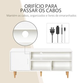 Móvel de TV Norway - 120cm - Design Nórdico