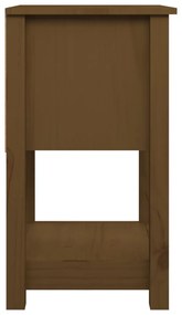 Mesas de cabeceira 2pcs 40x35x61,5 cm pinho maciço castanho mel