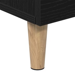 Suporte para TV vidaXL - Carvalho Preto, 150x30x50 cm, Feito de Madeir