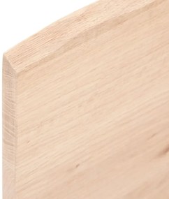 Prateleira de parede 60x10x2 cm carvalho maciço não tratado