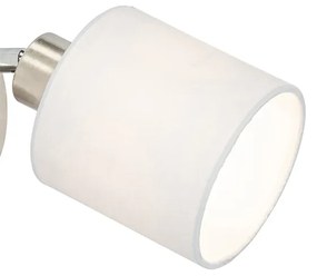 Aplique moderno aço abajur branco ajustável - HETTA Moderno
