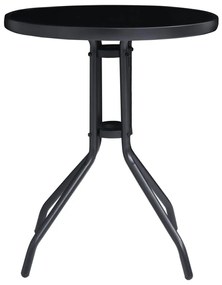 3 pcs conjunto de bistrô preto e antracite