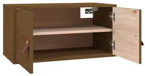 Armários de parede 2 pcs 60x30x30 cm pinho maciço castanho-mel