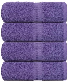 vidaXL Toalhas de bidé 4 pcs 30x50 cm 360 gsm 100% algodão roxo