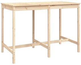 7 pcs conjunto de bar para jardim pinho maciço