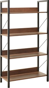 Estante "Arbor" - Nogueira - 73x136x35cm - Design Moderno