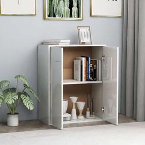 Aparador 60x30x75 cm contraplacado branco brilhante