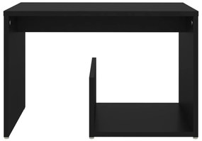 Mesa de apoio 59x36x38 cm derivados de madeira preto