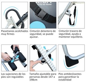 Tábua de Inversão Gravitacional Dobrável com Altura Ajustável - HomeGy