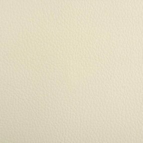 Cama para cães 50x40x30 cm couro artificial cor creme
