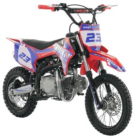 MOTO Crianças CROSS Gasolina 125CC RXF-Z ROAN Junior Manual Vermelha