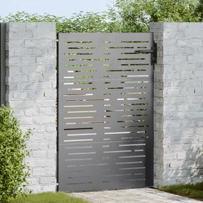 vidaXL Portão de Jardim Preto 105 x 125 cm Aço com Revestimento em Pó